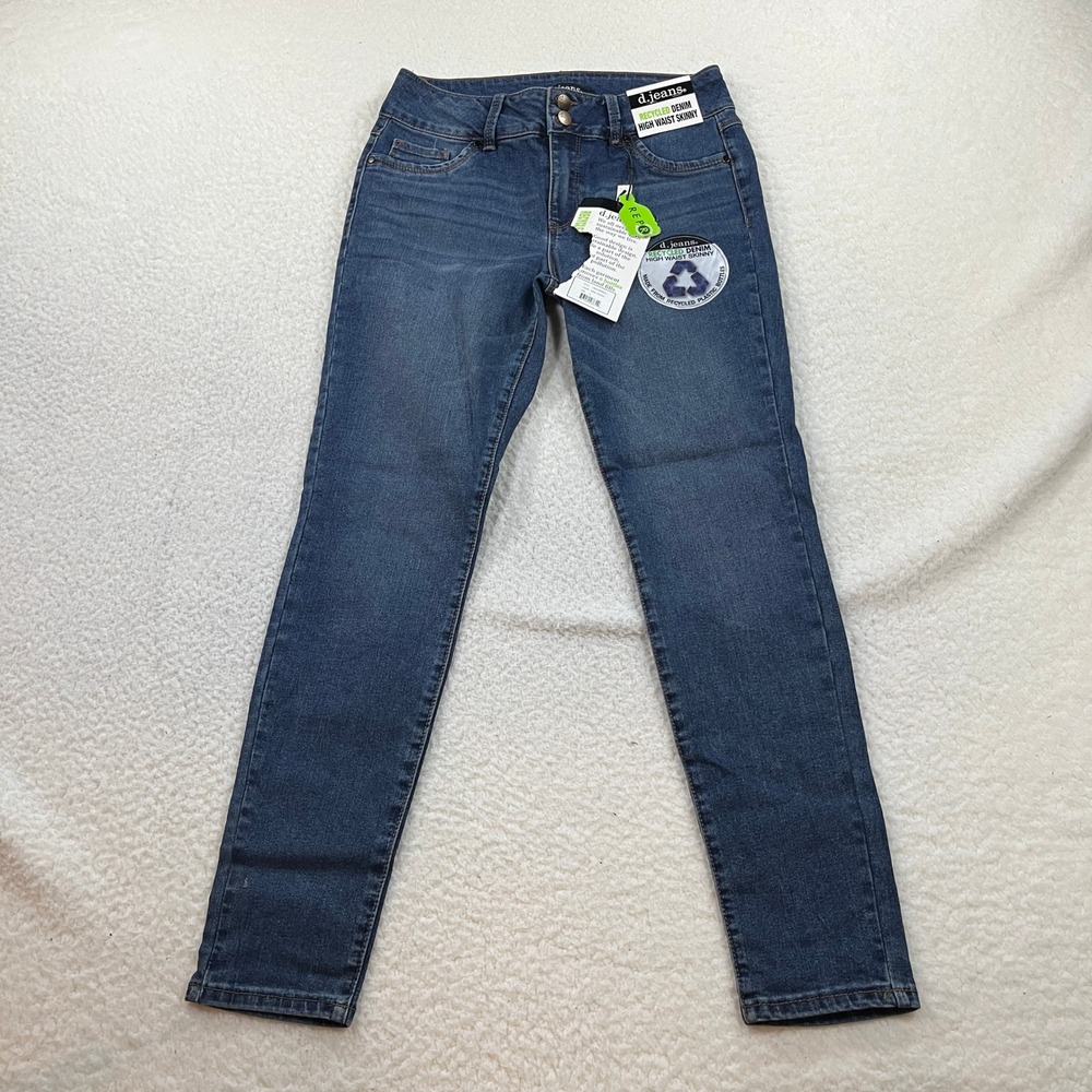 d.jeans Skinny Jeans Womens 6 Dark Kendra High Waist Recycled Denim 13663HRDWH21